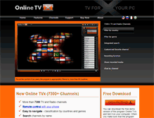 Tablet Screenshot of onlinetvx.com